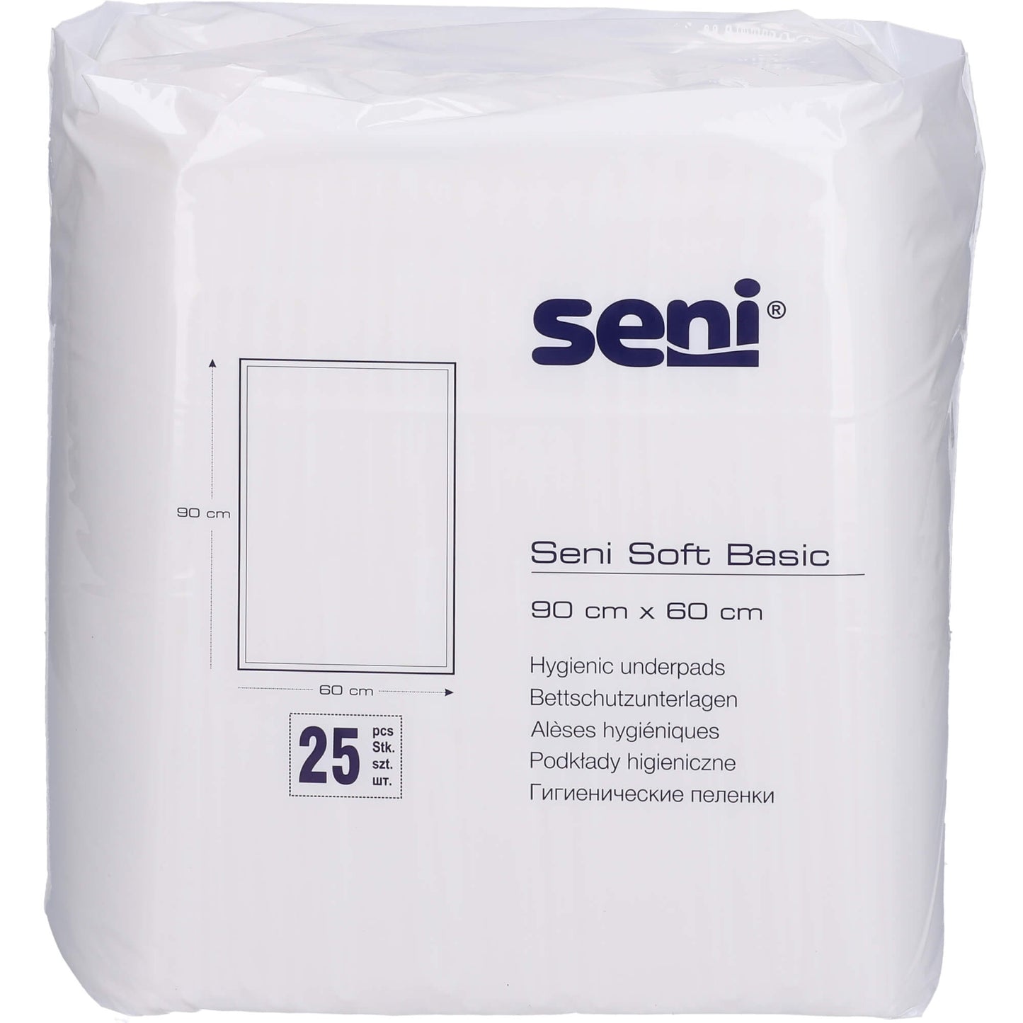 SENI Soft Basic Bettschutzunterlage 60x90 cm 2X25 St