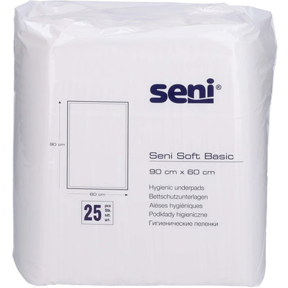 SENI Soft Basic Bettschutzunterlage 60x90 cm 2X25 St