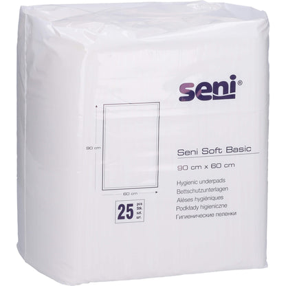 SENI Soft Basic Bettschutzunterlage 60x90 cm 2X25 St