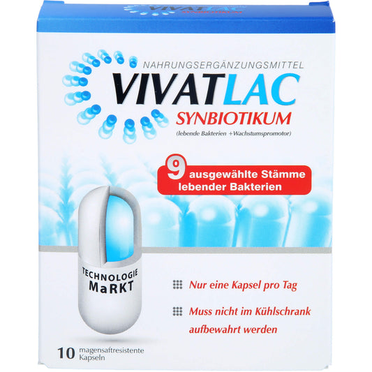 VIVATLAC SYNBIOTIKUM magensaftresistente Kapseln 10 St