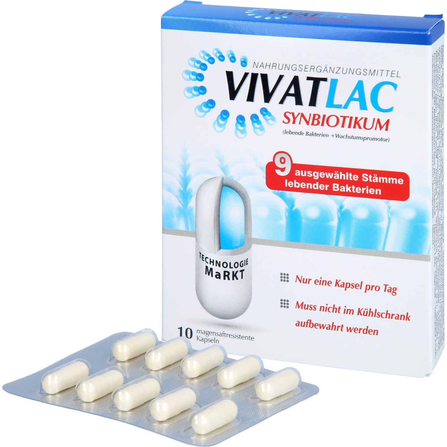 VIVATLAC SYNBIOTIKUM magensaftresistente Kapseln 10 St