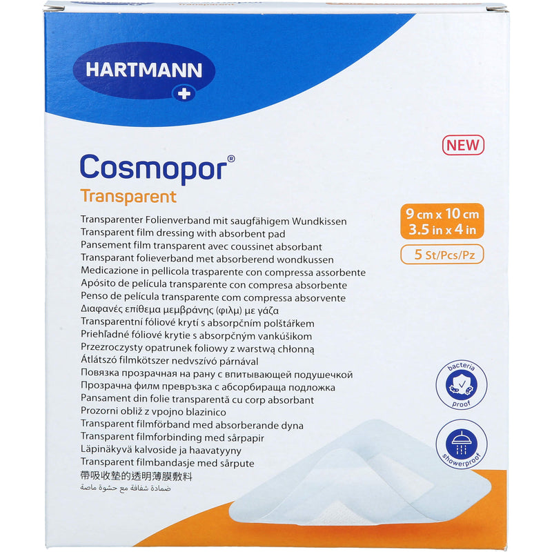 COSMOPOR TRANSP 9X10CM ST 5 St