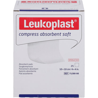 LEUKOPLAST compress absorbent soft steril 10x10cm 25X1