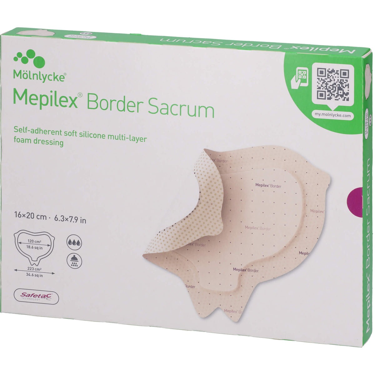MEPILEX Border Sacrum Schaumverb.16x20 cm steril 5 St