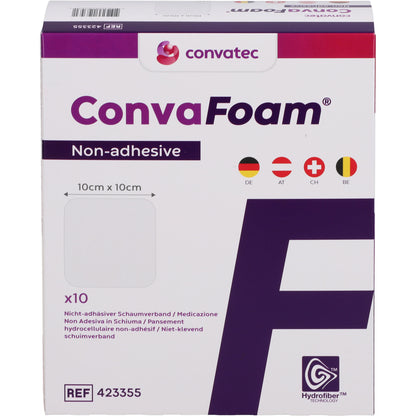 CONVAFOAM Schaumverband nicht-adhäsiv 10x10 cm 10 St
