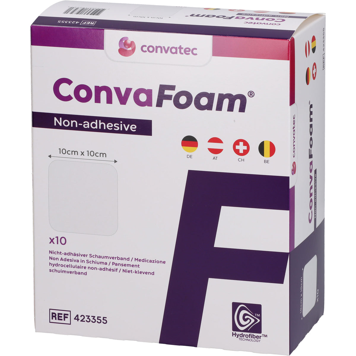 CONVAFOAM Schaumverband nicht-adhäsiv 10x10 cm 10 St