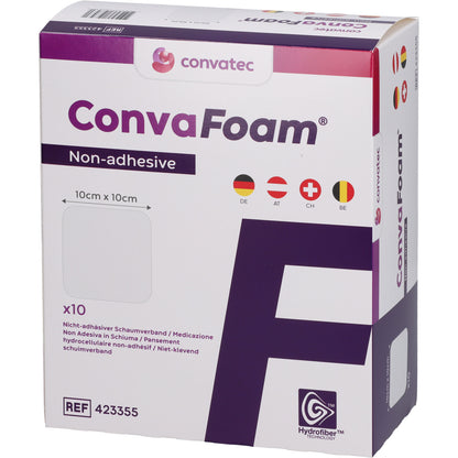 CONVAFOAM Schaumverband nicht-adhäsiv 10x10 cm 10 St