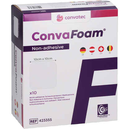 CONVAFOAM Schaumverband nicht-adhäsiv 10x10 cm 10 St
