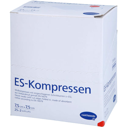 ES-KOMPRESSEN steril 7,5x7,5 cm 8fach 25X2 St