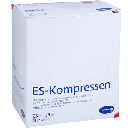 ES-KOMPRESSEN steril 7,5x7,5 cm 8fach 25X2 St