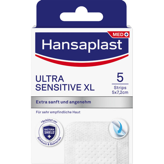 HANSAPLAST Ultra Sensitive Wundverband 5x7,2 cm XL 5 St