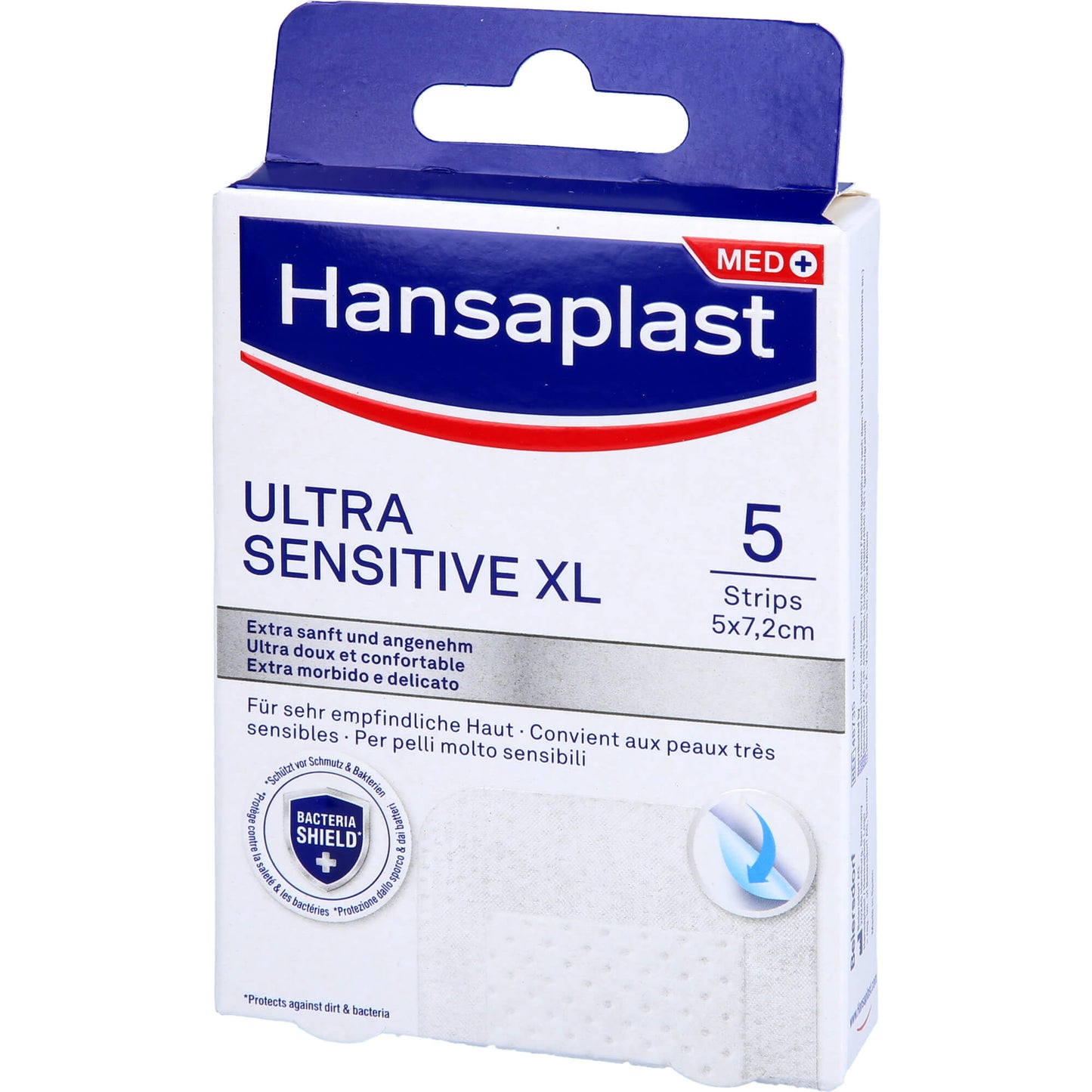 HANSAPLAST Ultra Sensitive Wundverband 5x7,2 cm XL 5 St