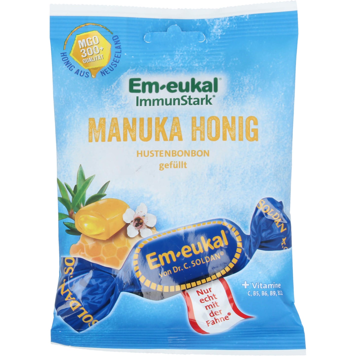EM-EUKAL Bonbons Manuka-Honig gefüllt zuckerhaltig 75 g