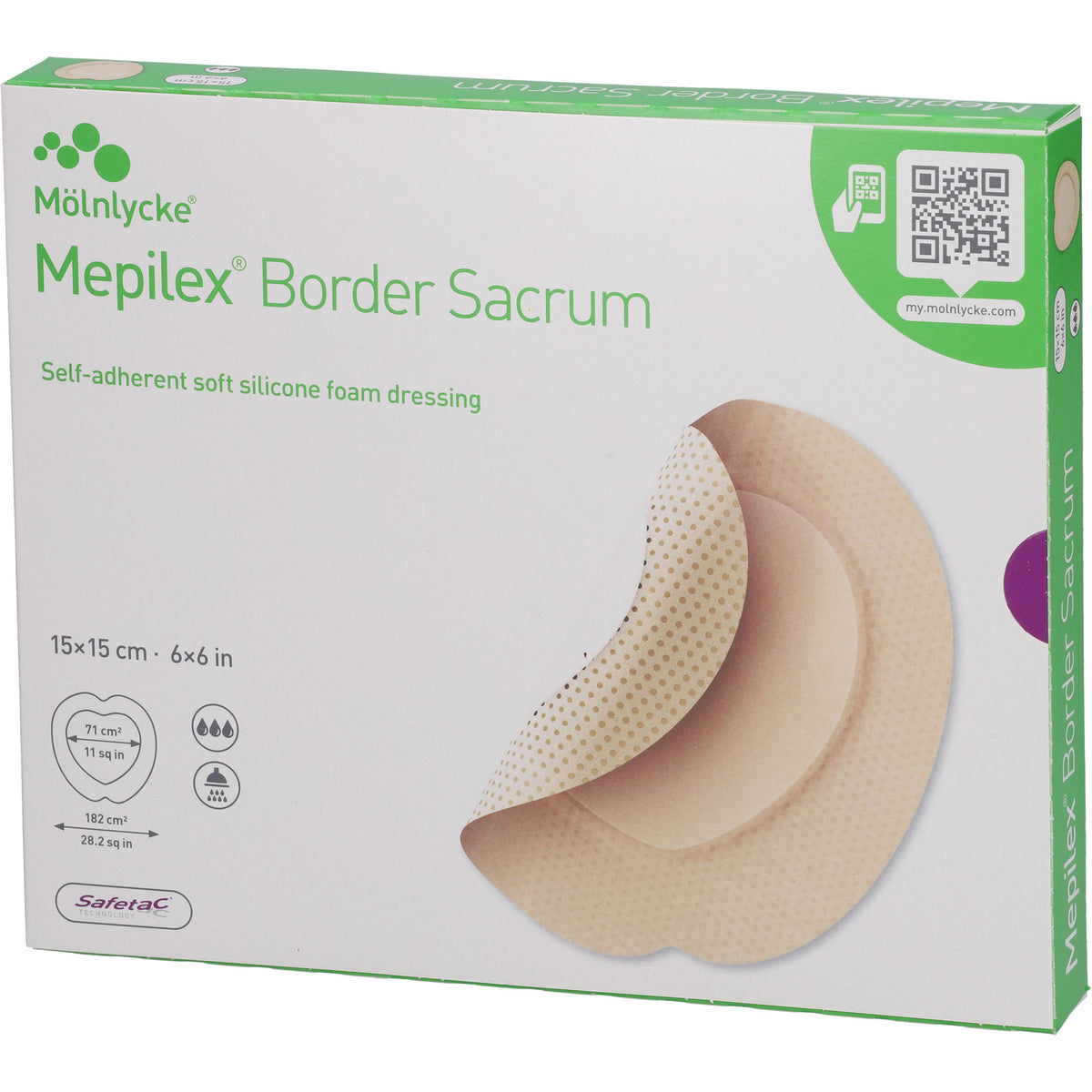 MEPILEX Border Sacrum Schaumverb.15x15 cm steril 5 St