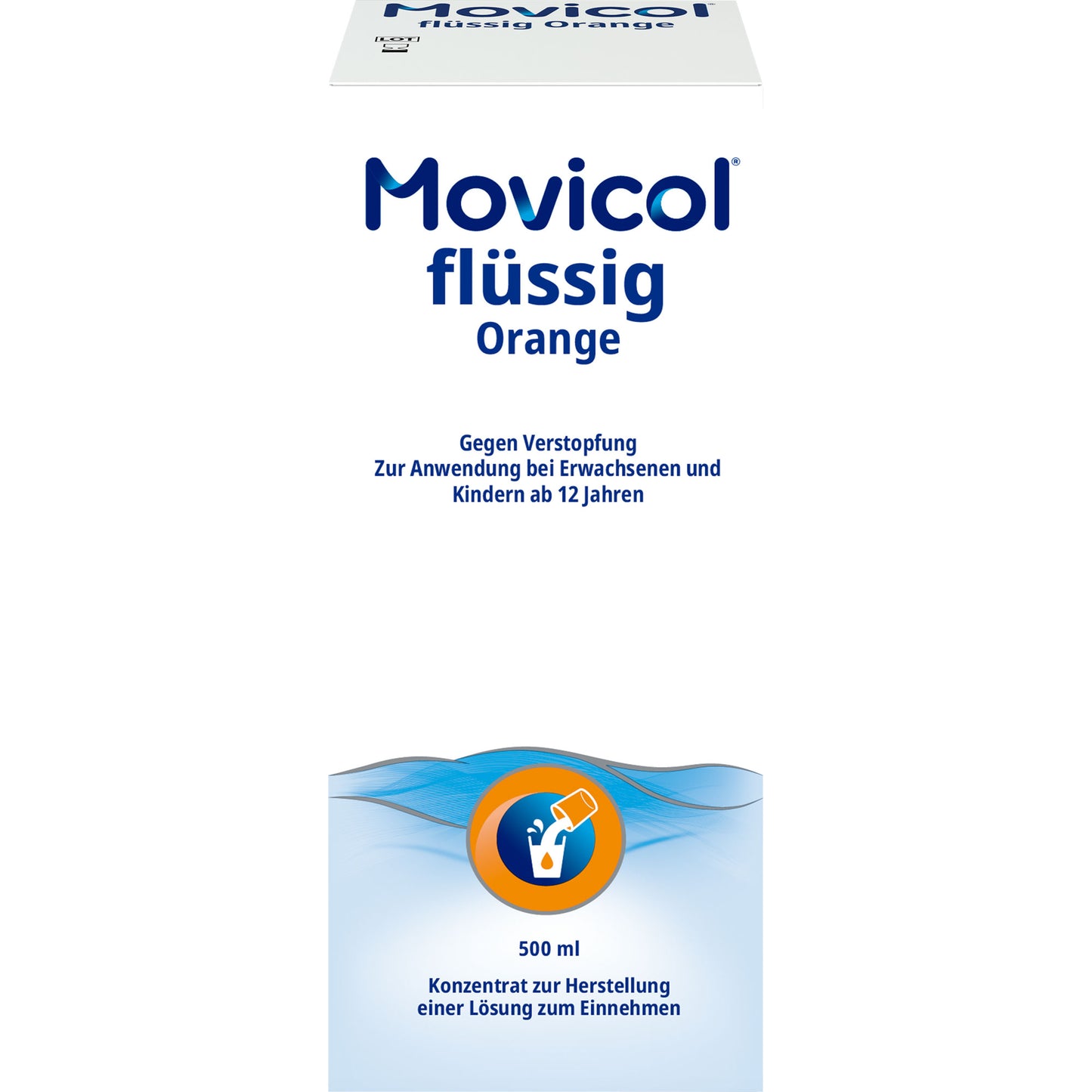 MOVICOL flüssig Orange 500 ml