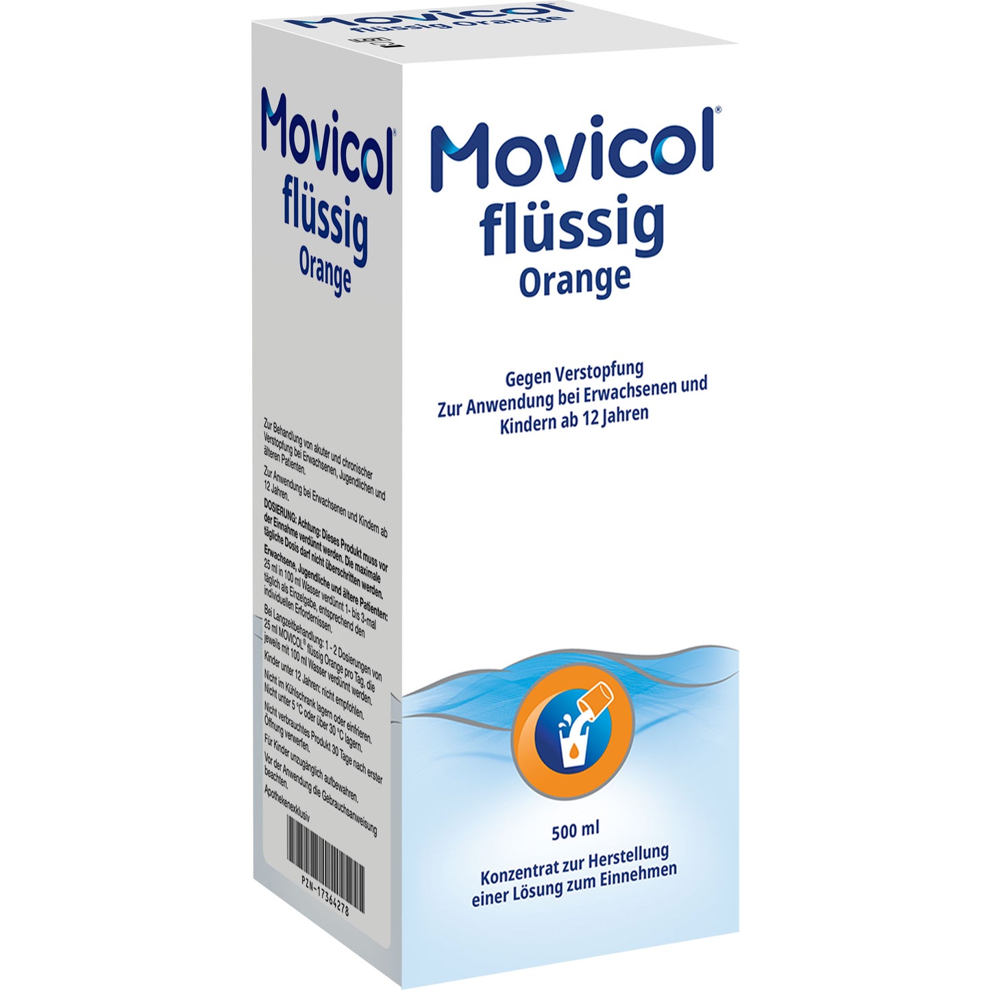 MOVICOL flüssig Orange 500 ml
