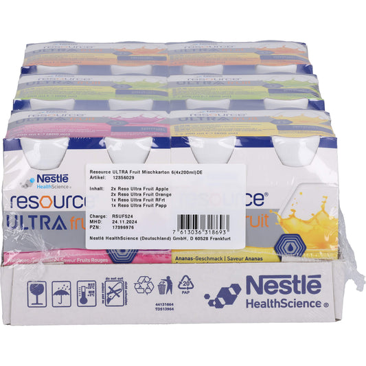 RESOURCE Ultra Fruit Mischkarton flüssig 6X4X200 ml