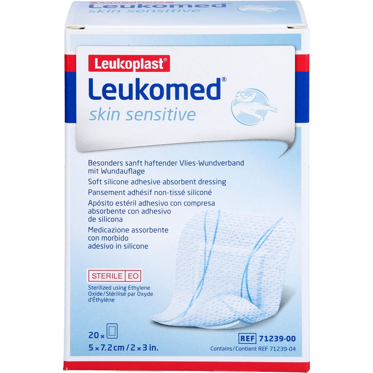 Leukomed skin sensitive steril 7.2 x 5cm 20 ST