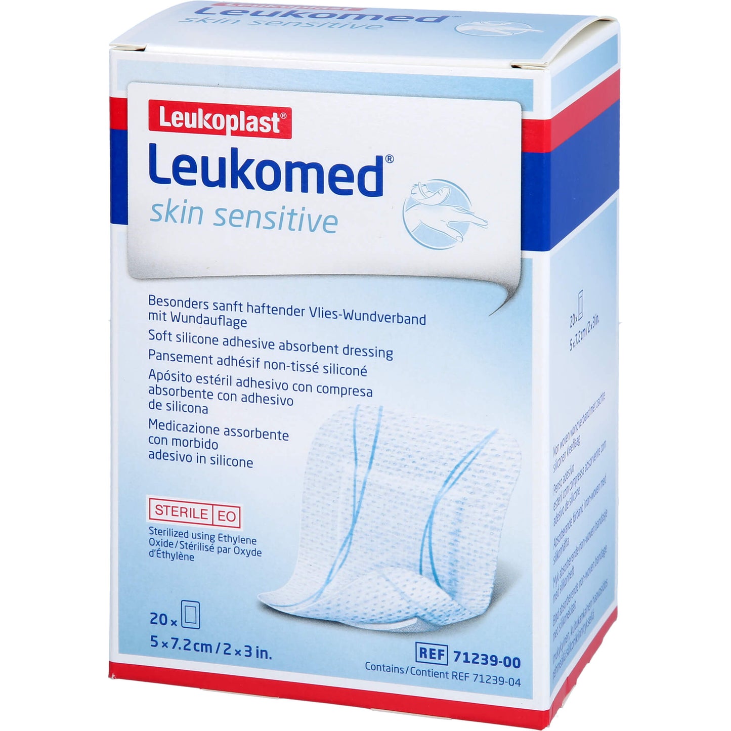 Leukomed skin sensitive steril 7.2 x 5cm 20 ST