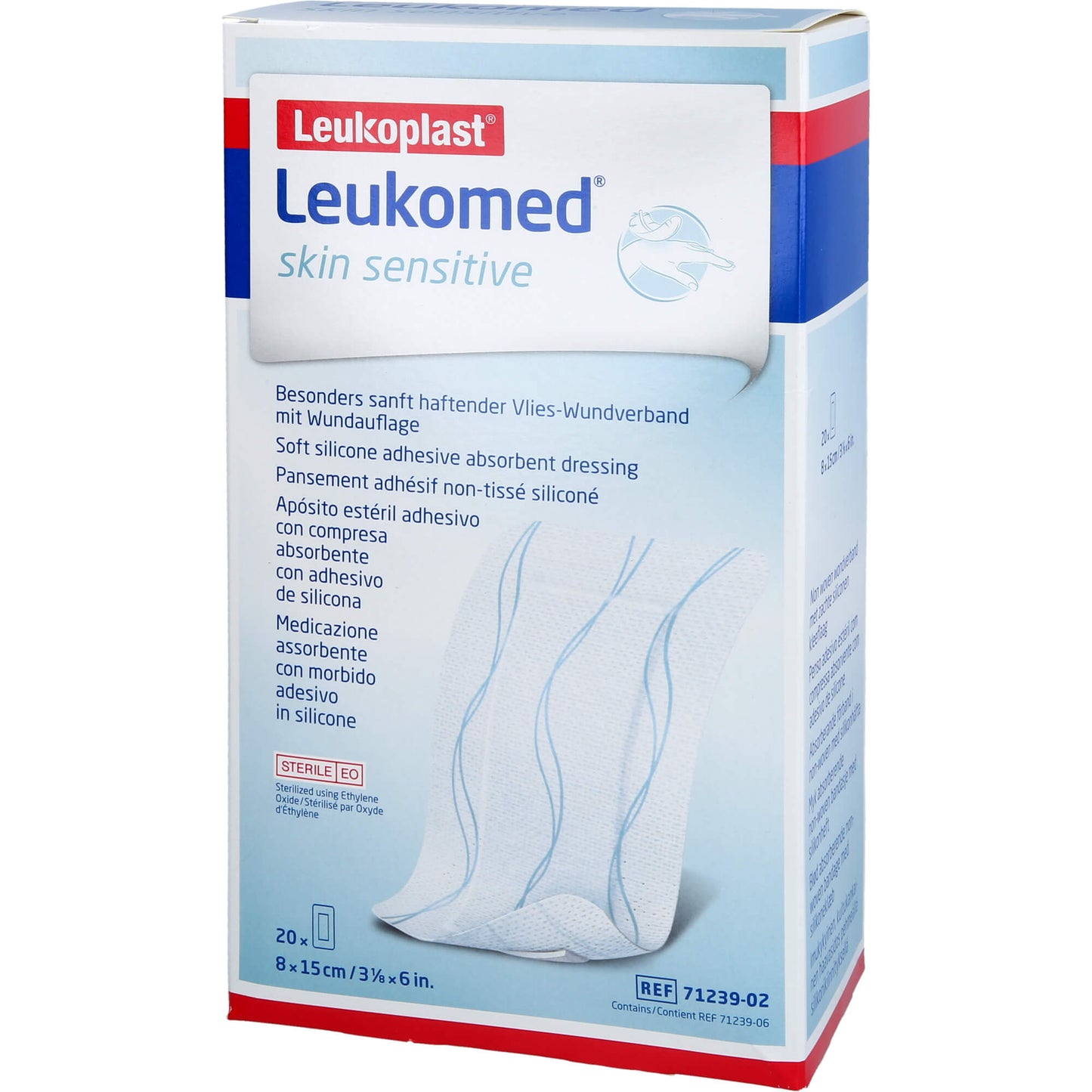 Leukomed skin sensitive steril 15 x 8cm 20 ST