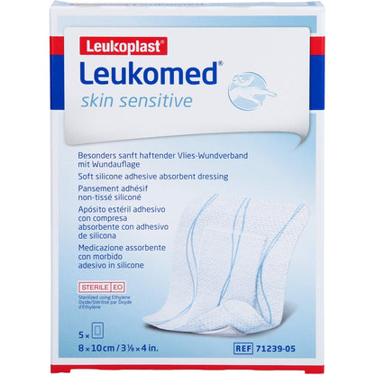 Leukomed skin sensitive steril 10 x 8cm 5 ST