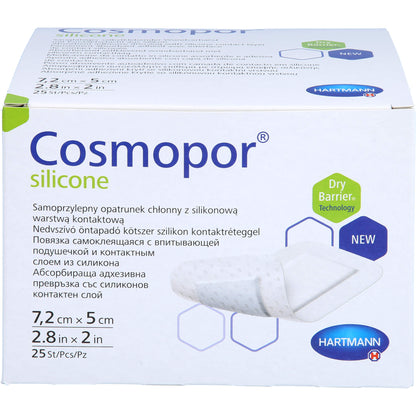 Cosmopor silicone 7.2x5cm P25 25 ST