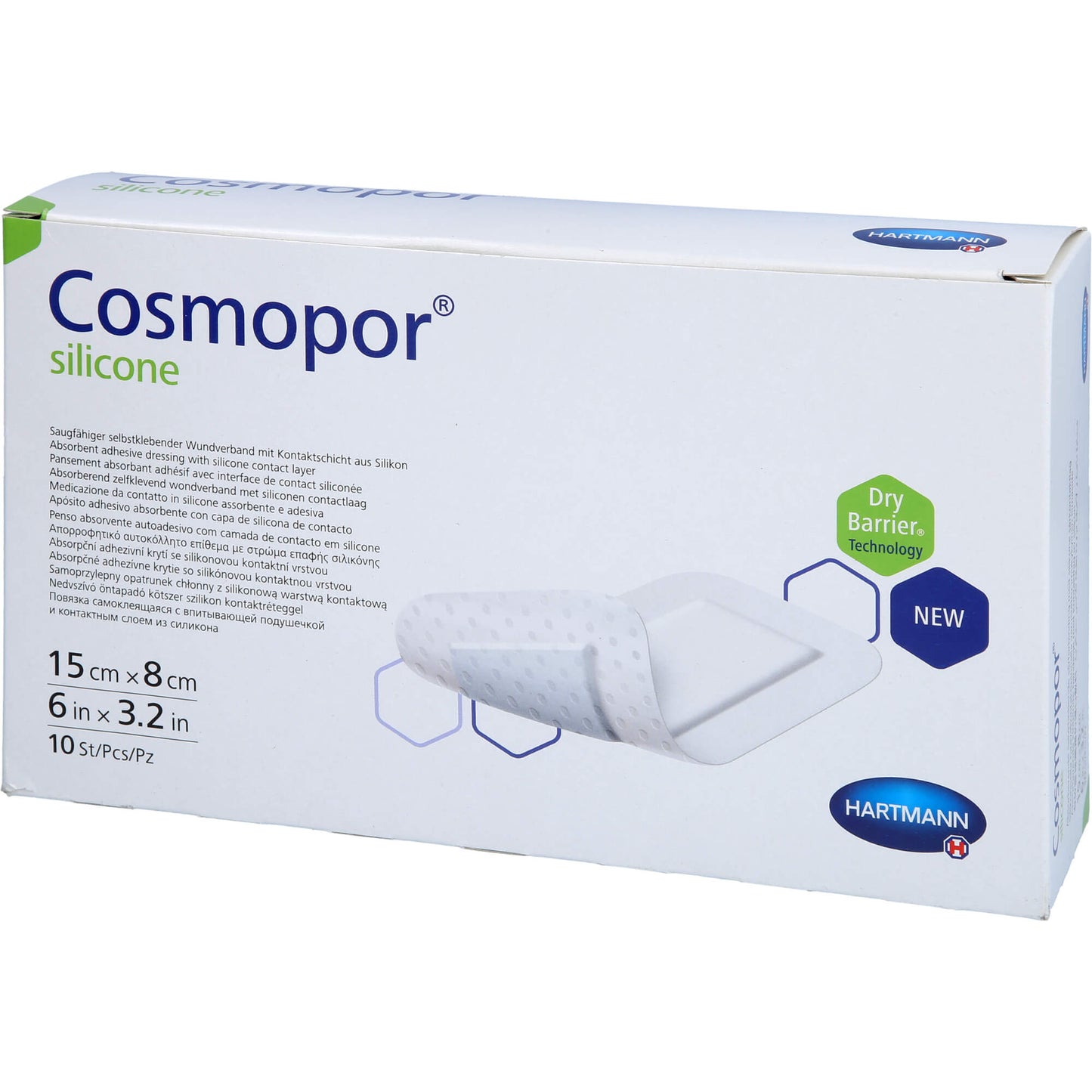 Cosmopor silicone 15x8cm P10 10 ST