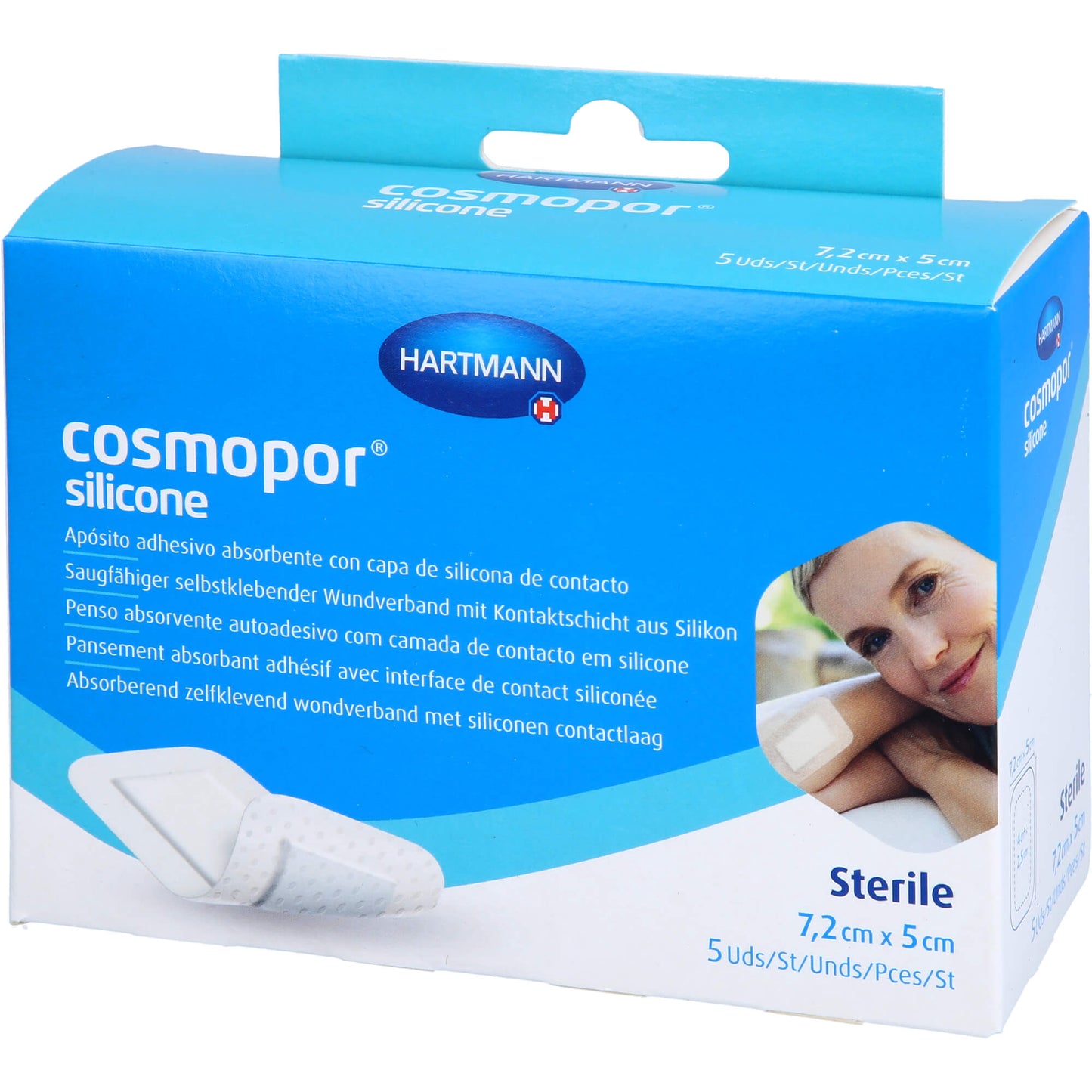 Cosmopor silicone 7.2x5cm P5 5 ST