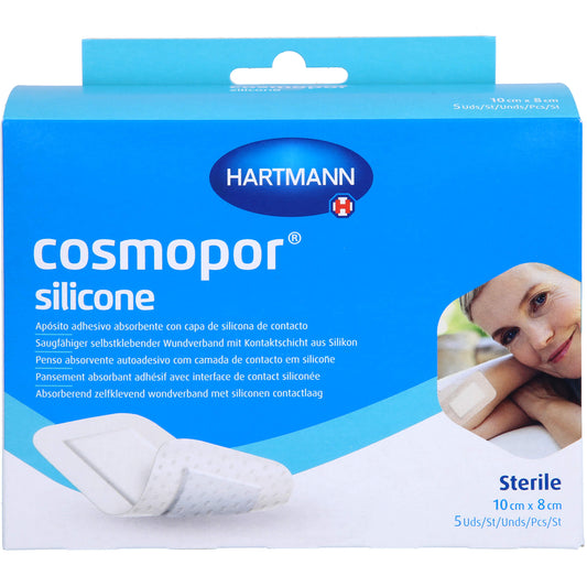 COSMOPOR silicone Wundverband 8x10 cm 5 St