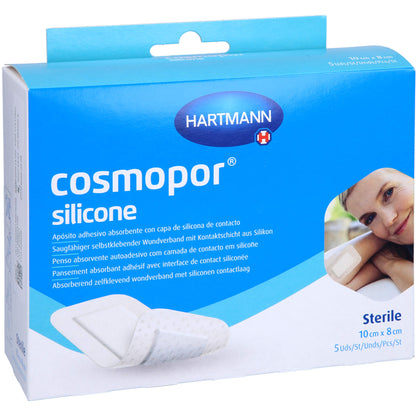 COSMOPOR silicone Wundverband 8x10 cm 5 St