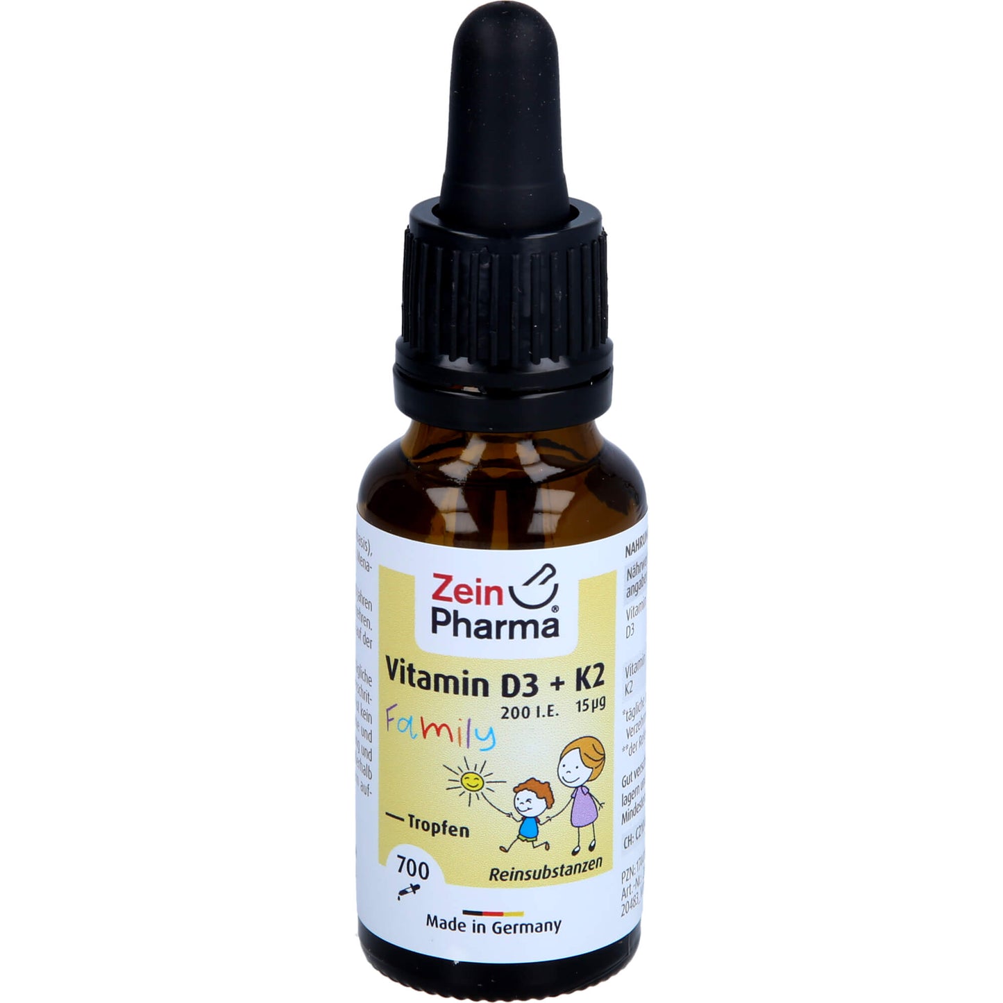 VITAMIN D3+K2 MK-7 all trans Family Tropf.z.Einn. 20 ml