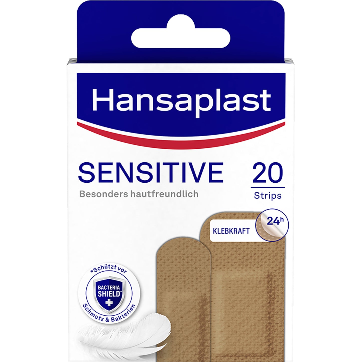 HANSAPLAST Sensitive Pflasterstrips hautton medium 20 St