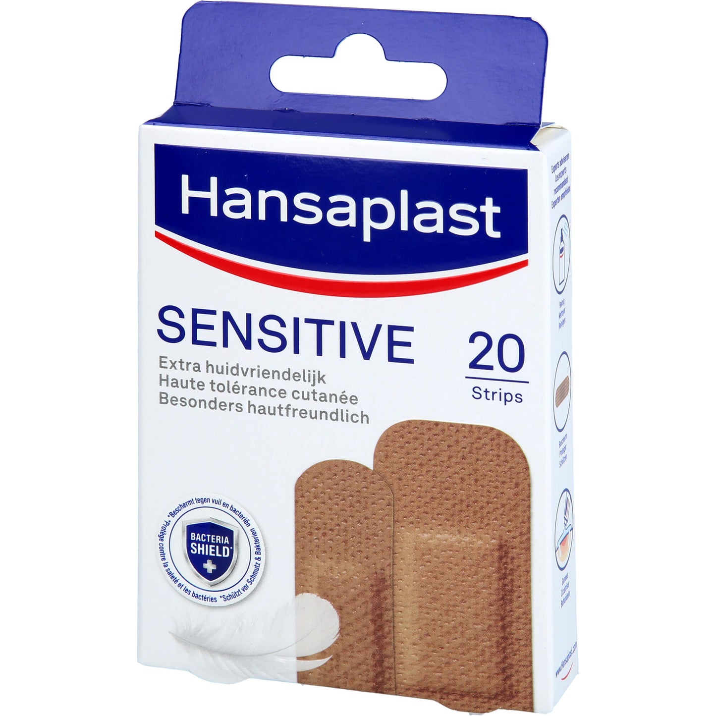 HANSAPLAST Sensitive Pflasterstrips hautton medium 20 St