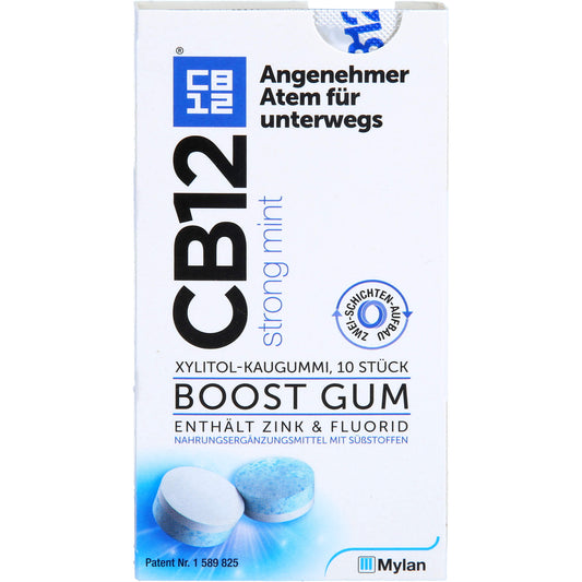 CB12 Boost Kaugummi Strong Mint 10 ST