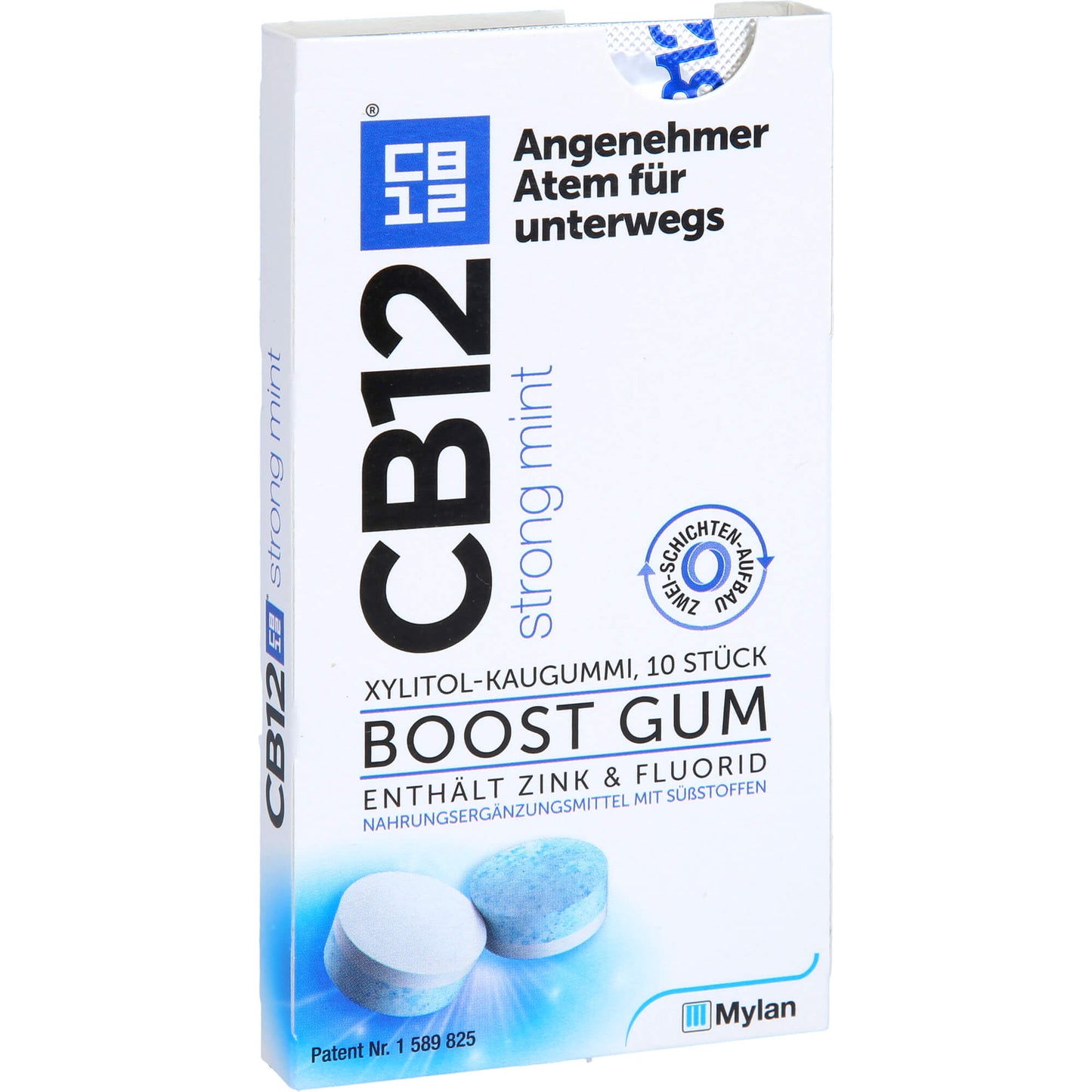 CB12 Boost Kaugummi Strong Mint 10 ST