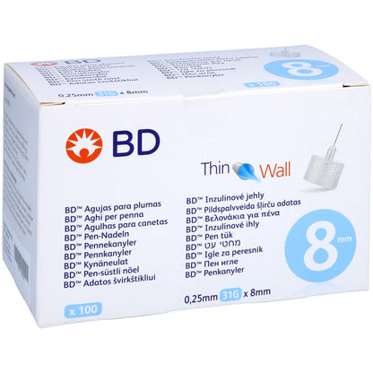 BD THIN Wall Pen-Nadeln 0,25 31 Gx8 mm 100 St