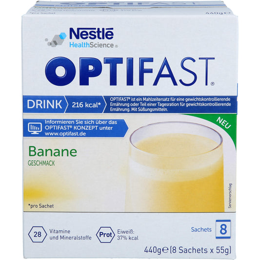 OPTIFAST Drink Banane Pulver 8X55 g
