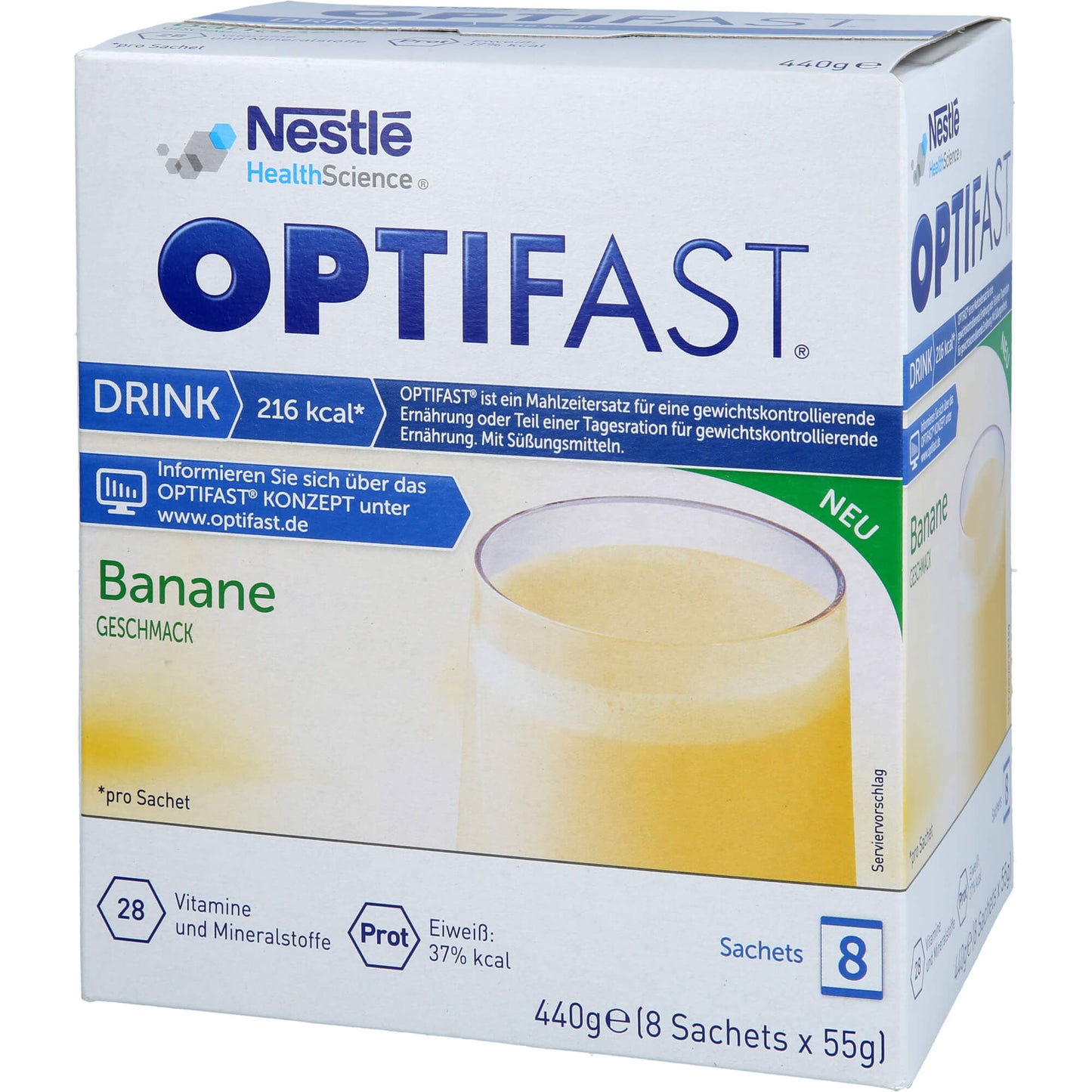 OPTIFAST Drink Banane Pulver 8X55 g