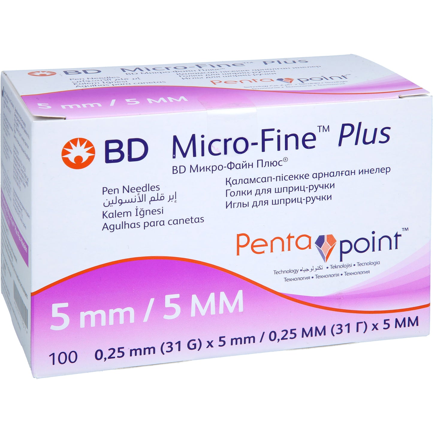 BD MICRO-FINE+ Pen-Nadeln 0,25x5 mm 31 G 100 St