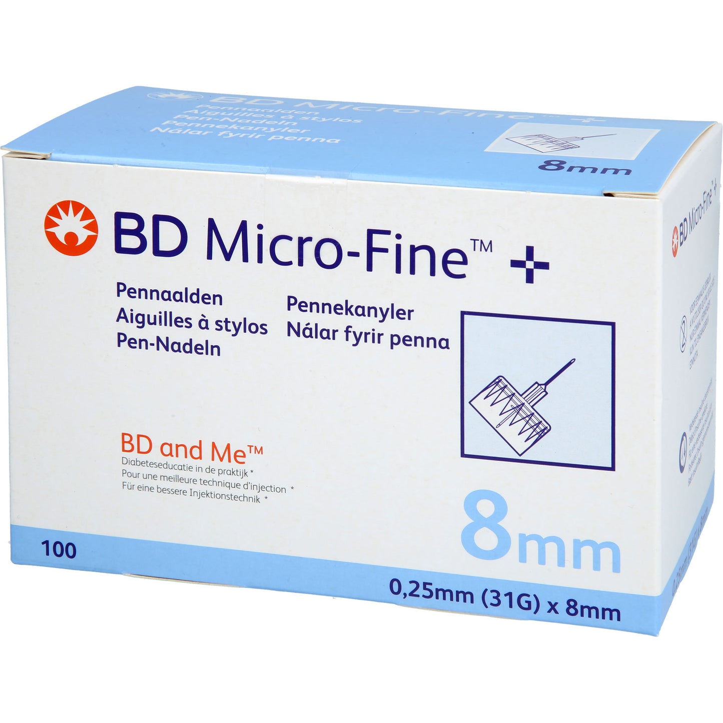 BD MICRO-FINE+ Pen-Nadeln 0,25x8 mm 31 G 100 St