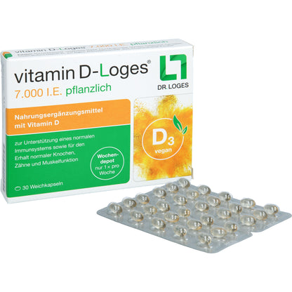 VITAMIN D-LOGES 7.000 I.E. pflanzlich Wochendepot 30 St