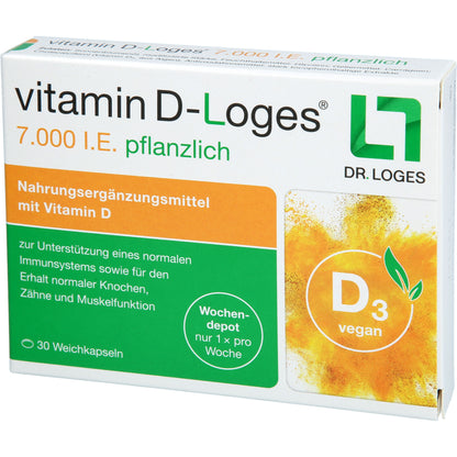 VITAMIN D-LOGES 7.000 I.E. pflanzlich Wochendepot 30 St