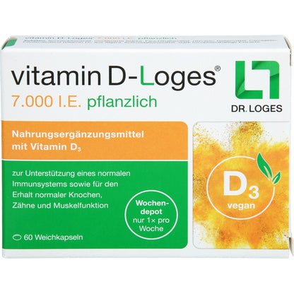 VITAMIN D-LOGES 7.000 I.E. pflanzlich Wochendepot 60 St