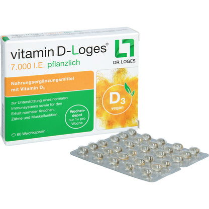 VITAMIN D-LOGES 7.000 I.E. pflanzlich Wochendepot 60 St