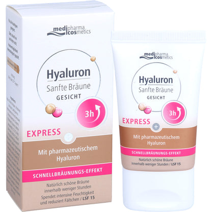 HYALURON SANFTE Bräune Express Gesicht Creme 30 ml