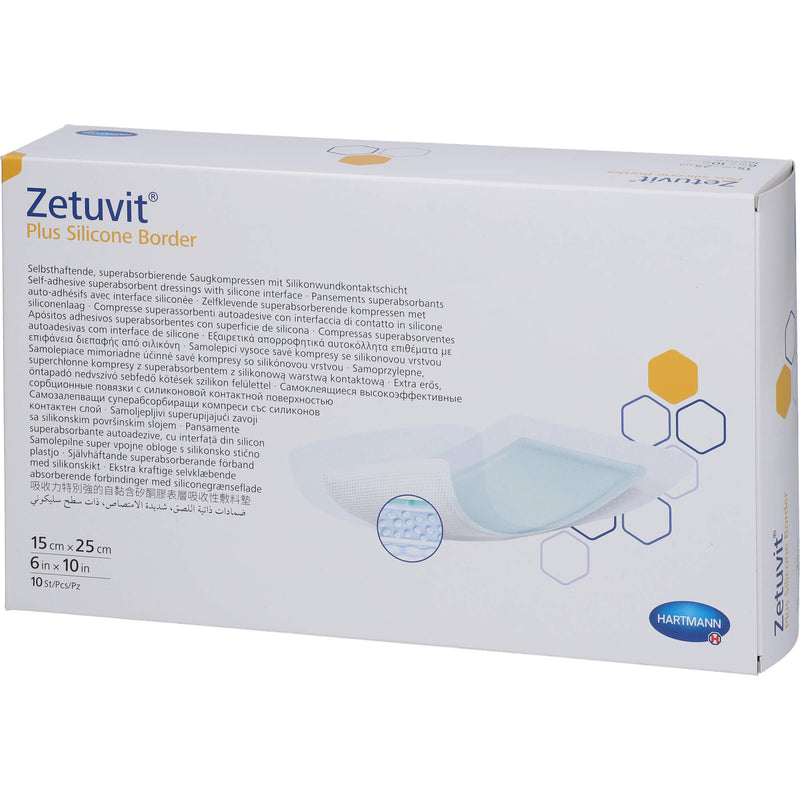 ZETUVIT PL SIL BOR 15X25CM 10 St