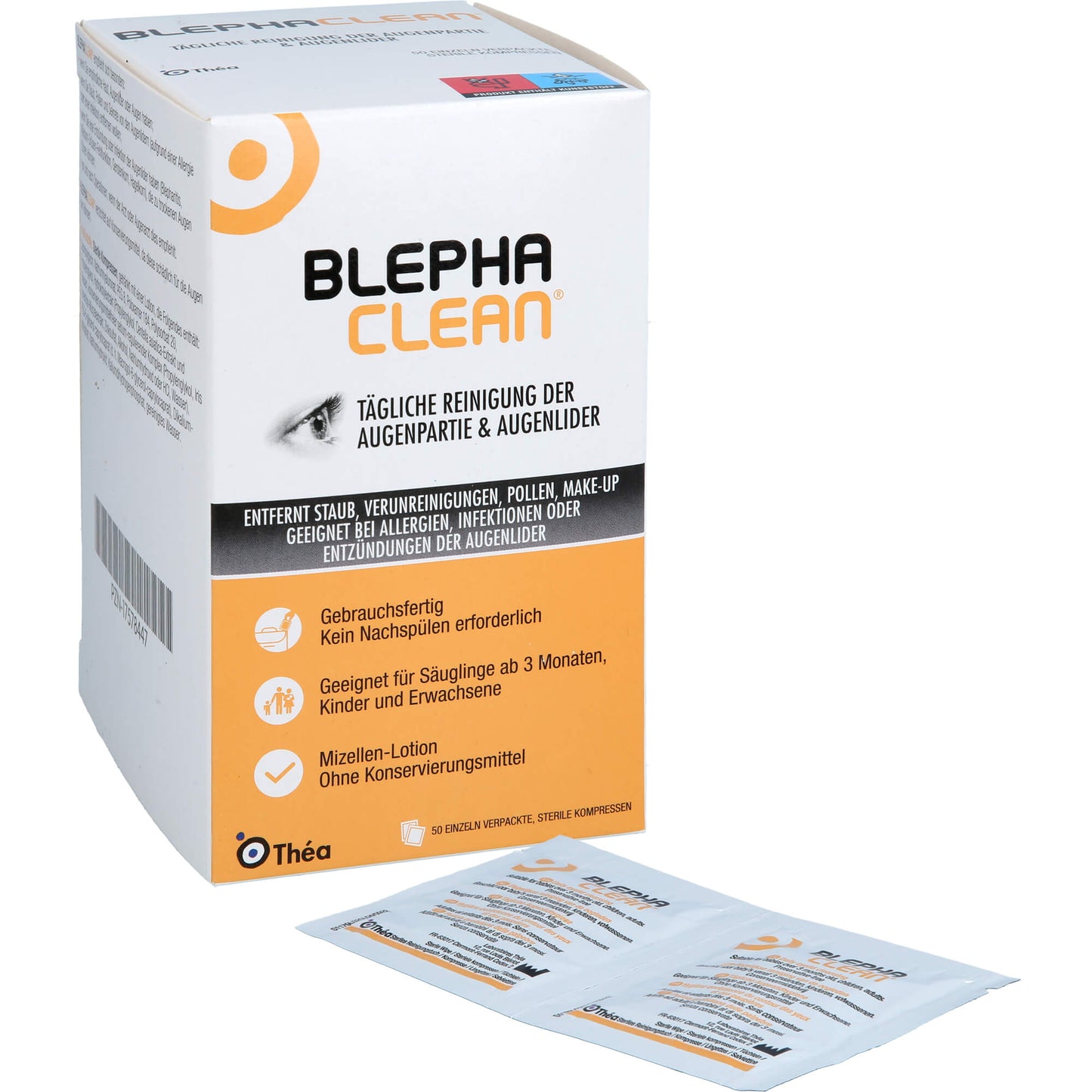 BLEPHACLEAN Kompressen sterile 50 St