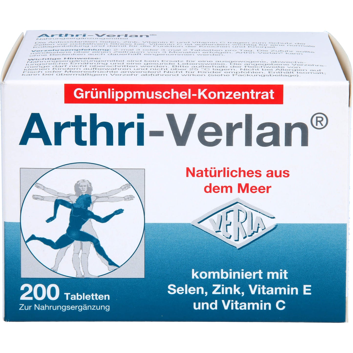 ARTHRI-VERLAN zur Nahrungsergänzung Tabletten 200 St