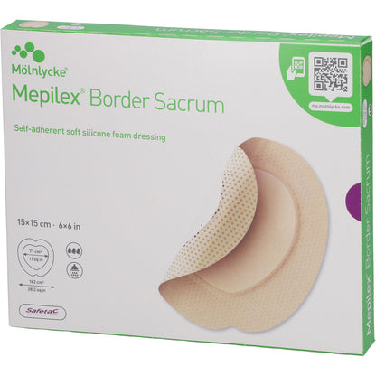 MEPILEX Border Sacrum Schaumverb.15x15 cm steril 5 St