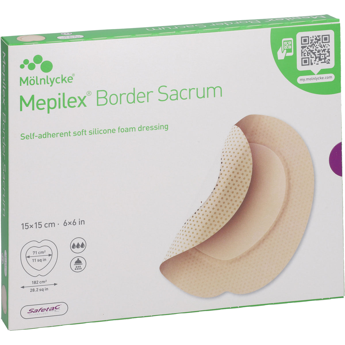MEPILEX Border Sacrum Schaumverb.15x15 cm steril 5 St